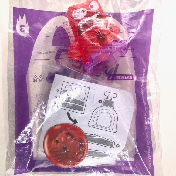 🦋 McDonald’s Happy Meal Toy Inside Out 2 ANGER #3 Disney Pixar emotion NEW - Picture 2 of 3